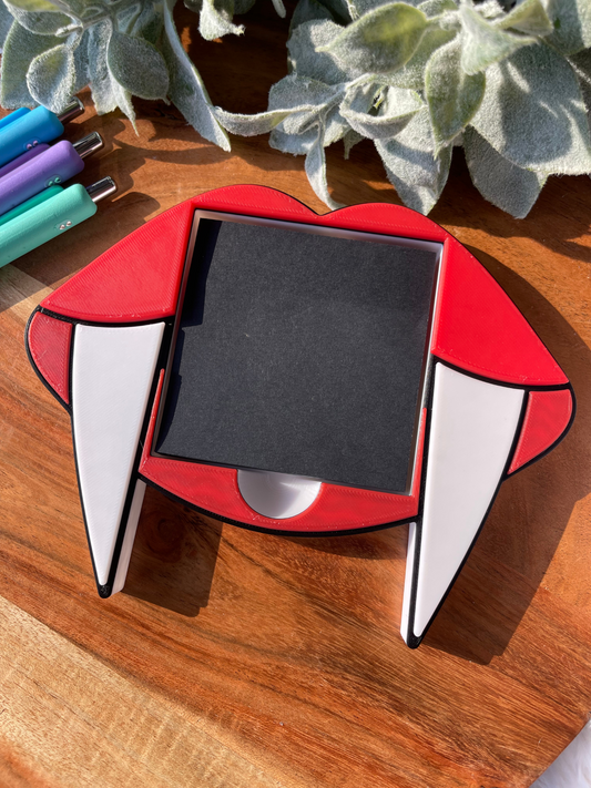 Vampire Lips Sticky Note Holder – Bold Halloween Desk Decor for 3x3 Sticky Notes