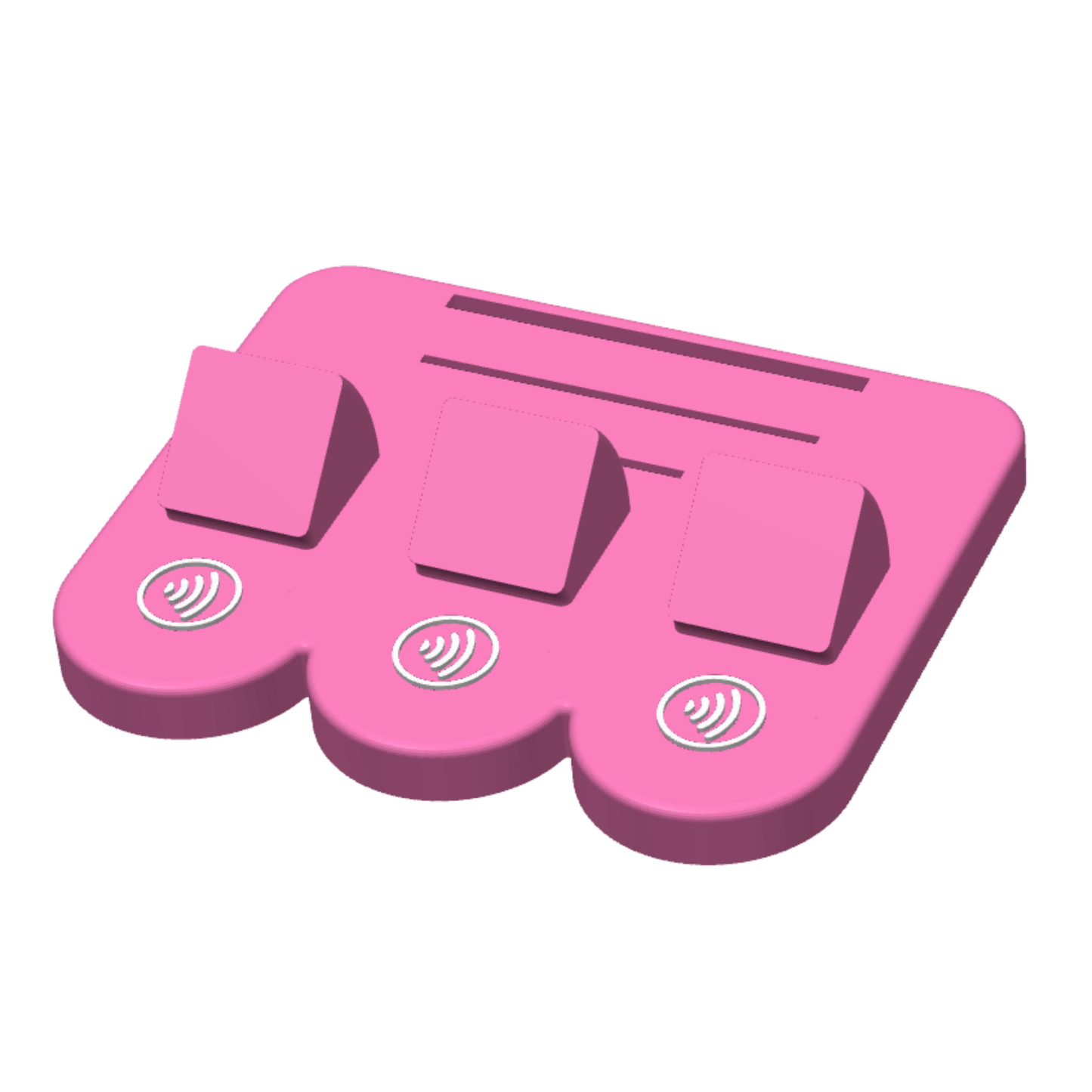 Business Card Holder + 3 NFC Tags w/ Icons