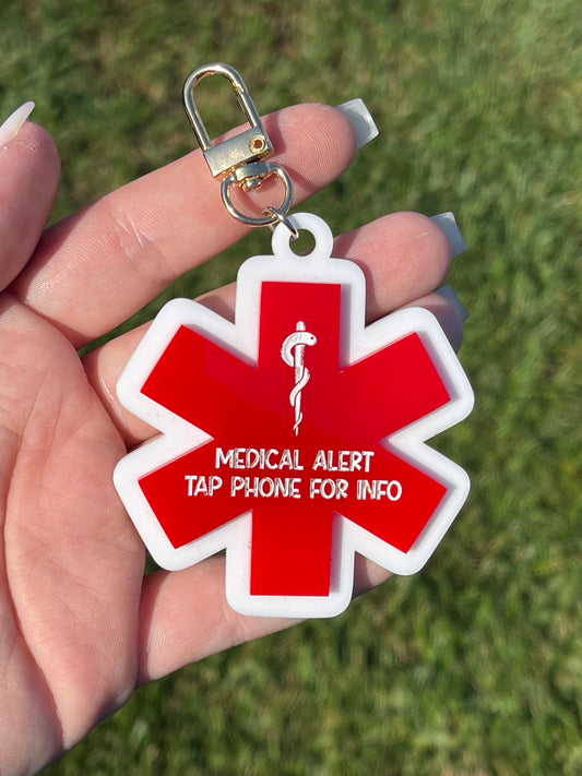 Medical Alert Backpack Tag – NFC Enabled, Tap to View Emergency Info
