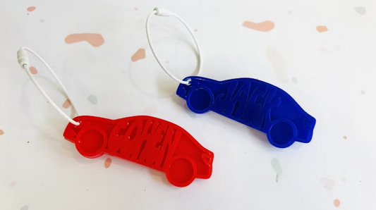 Car Backpack Name Tag – Personalized Acrylic Bag Tag for Kids