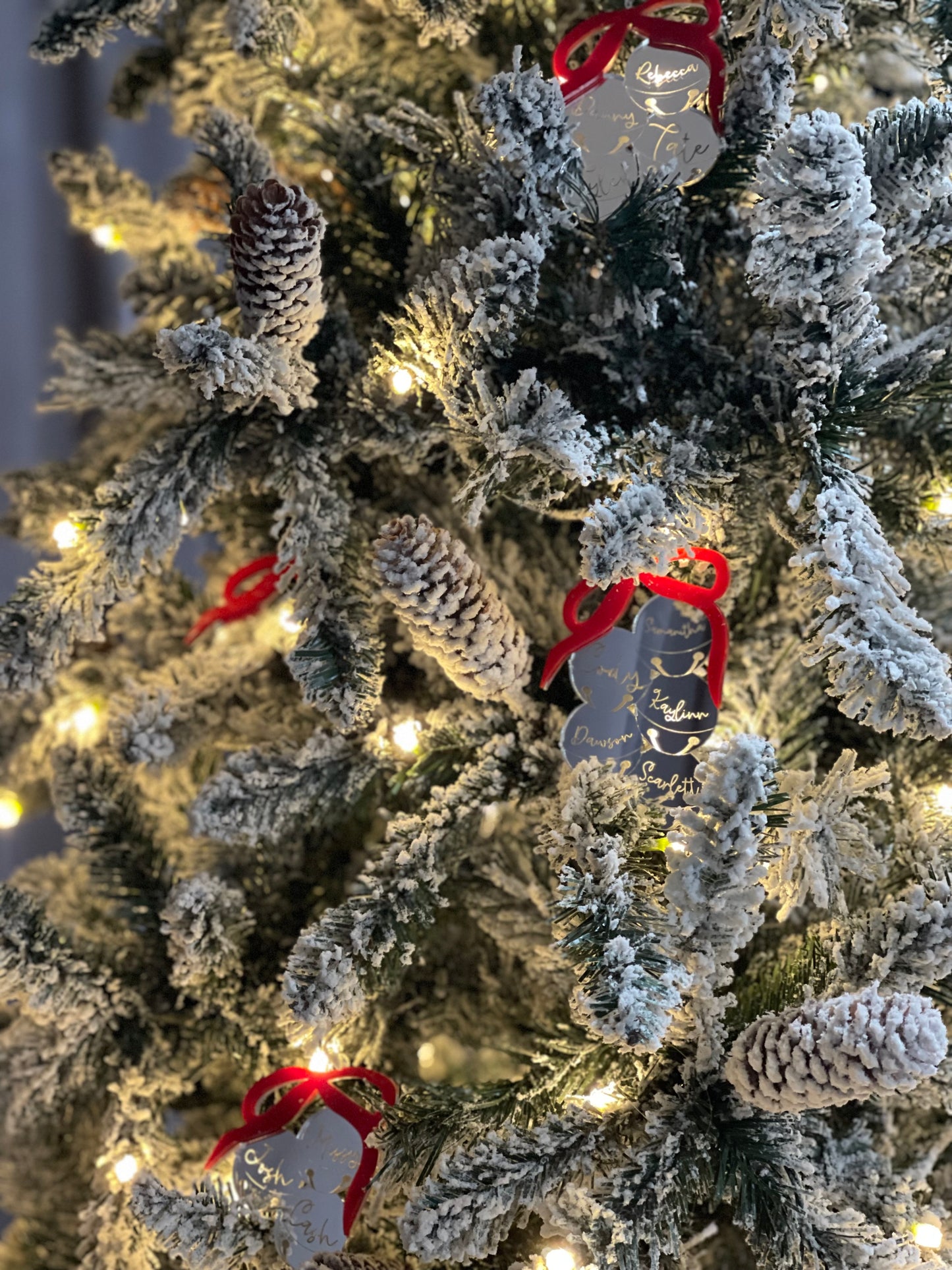 Personalized Family Ornament – Acrylic Jingle Bell Cluster