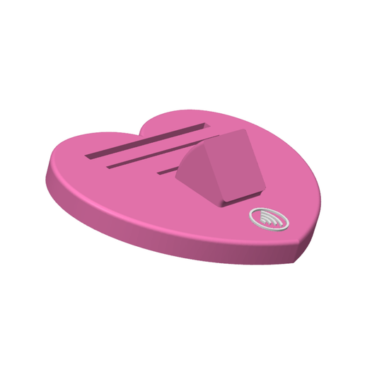 Heart Business Card Holder + 1 NFC Tag w/ Icon
