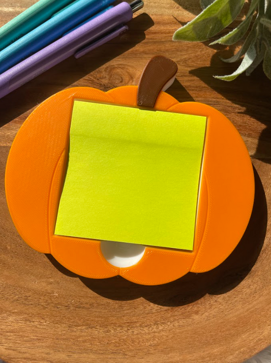 Pumpkin Sticky Note Holder – Fall Desk Decor for 3x3 Sticky Notes